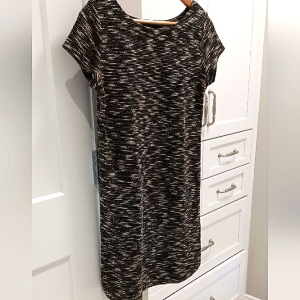LOFT Woven Textured Short Sleeve Dress Sz XSMALL